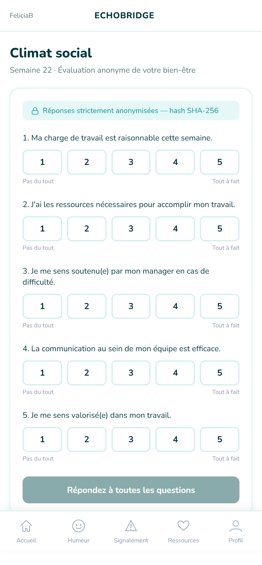 Page climat app collaborateur